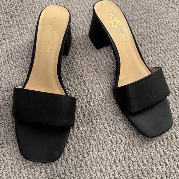 YOSI SAMRA Size 8 Black New Women's Danielle Heel Sandal - Picture 8 of 10